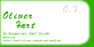 oliver hart business card